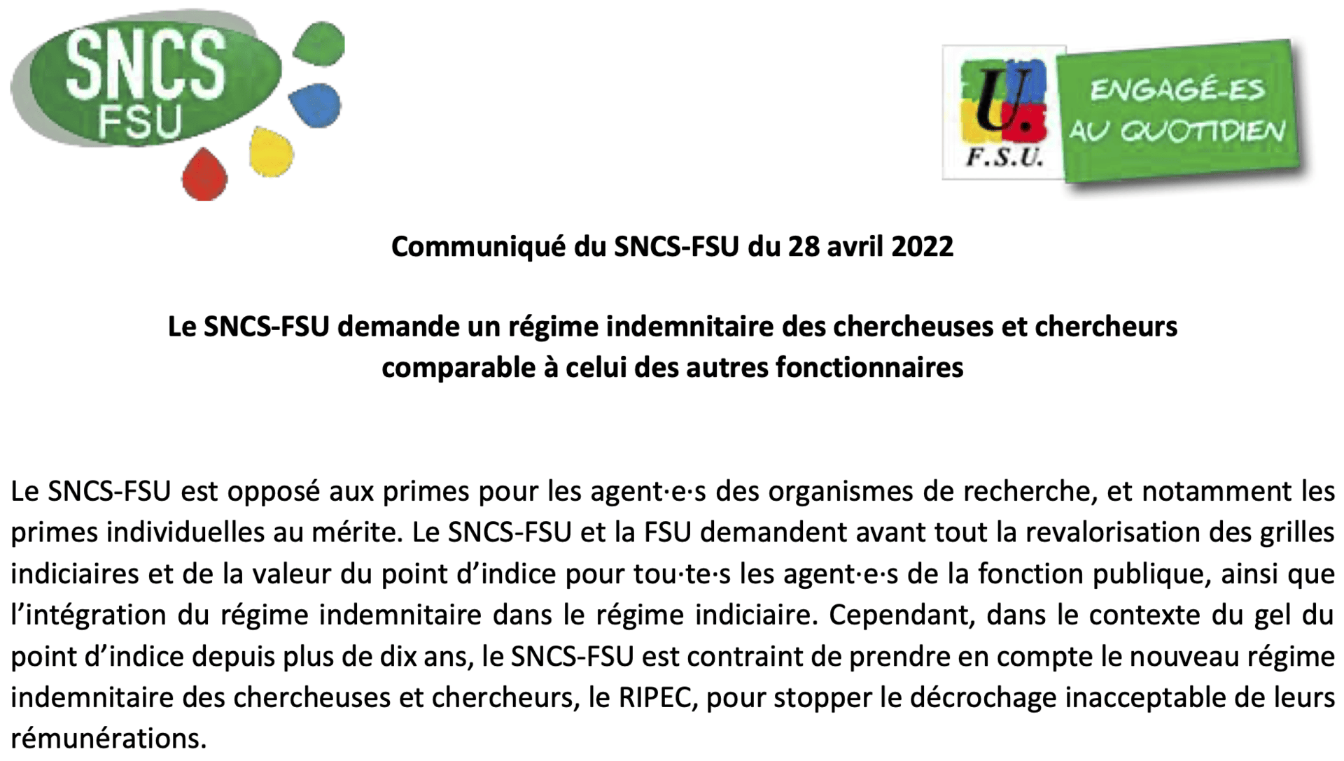 Régime Indemnitaire Des Personnels Enseignants Et Chercheurs