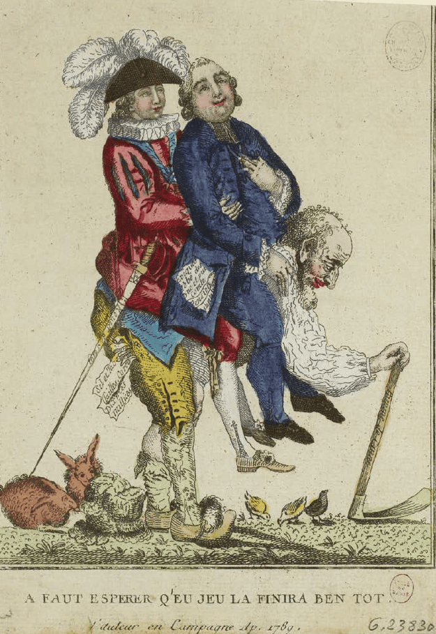Le Tiers-Etat portant sur son dos le Clergé et la Noblesse, anonyme, musée Carnavalet.